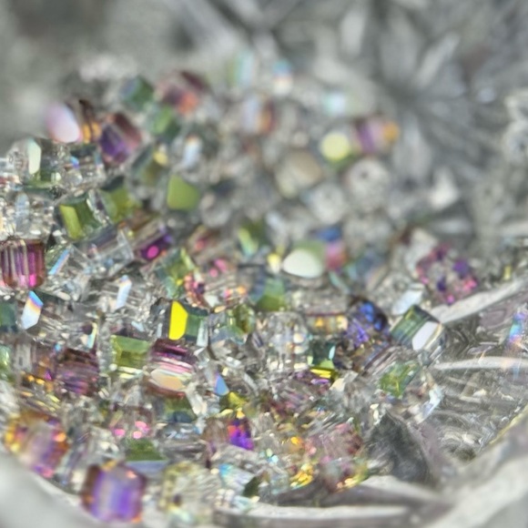 BULK 100 Austrian Crystal Cube Beads Lot Diy Jewelry Making Crafting Bundle - Picture 4 of 17